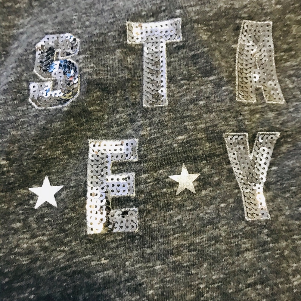 PINK Starry Eyed sequined tee - Picture 4 of 4